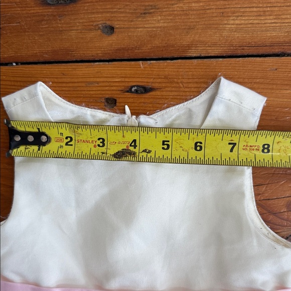 American Princess Wedding Cream & pink Baby size 24 month flower girl Dress - Picture 5 of 11